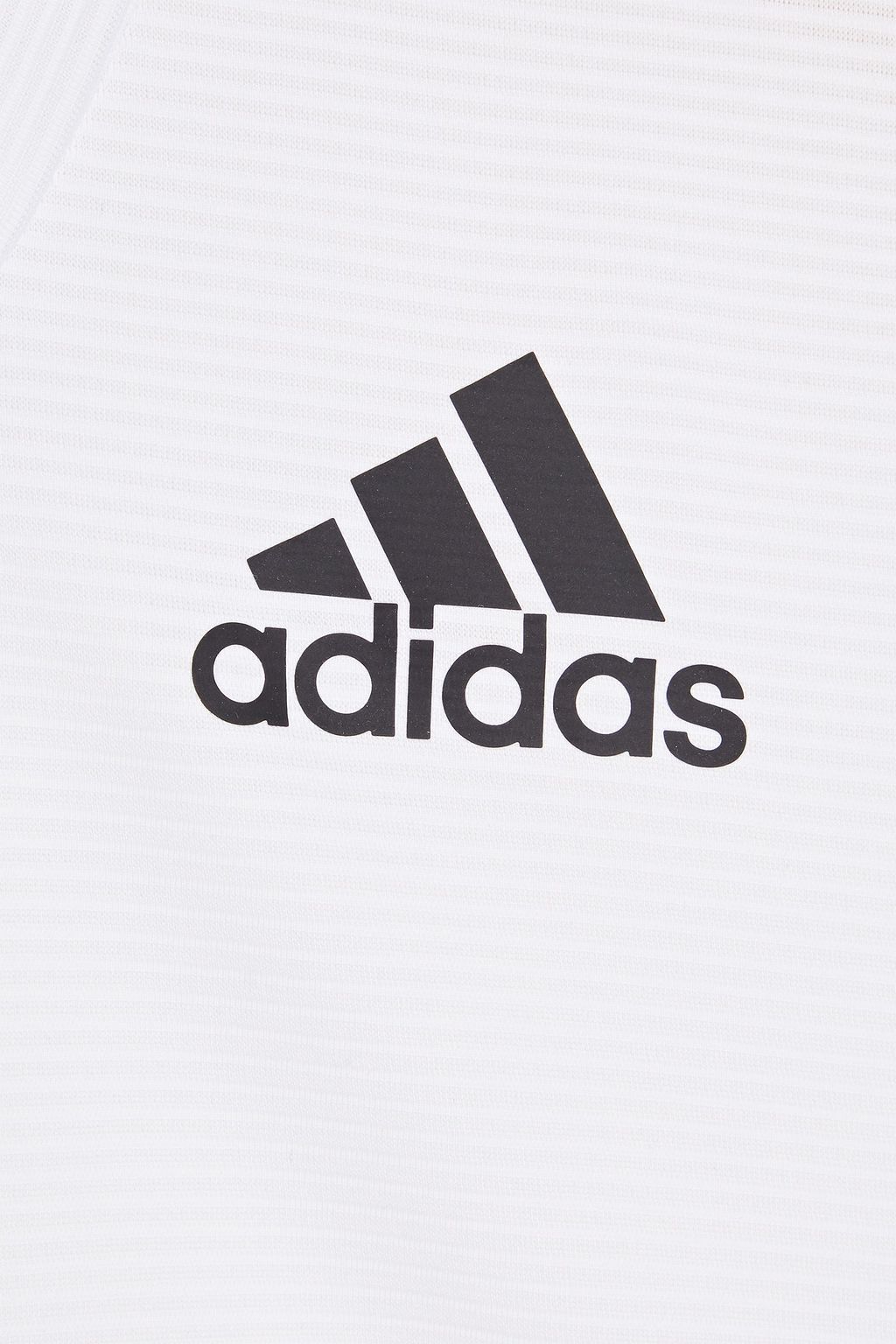 ADIDAS T-Shirt aus geripptem Jersey mit Mesh-Einsatz und Print