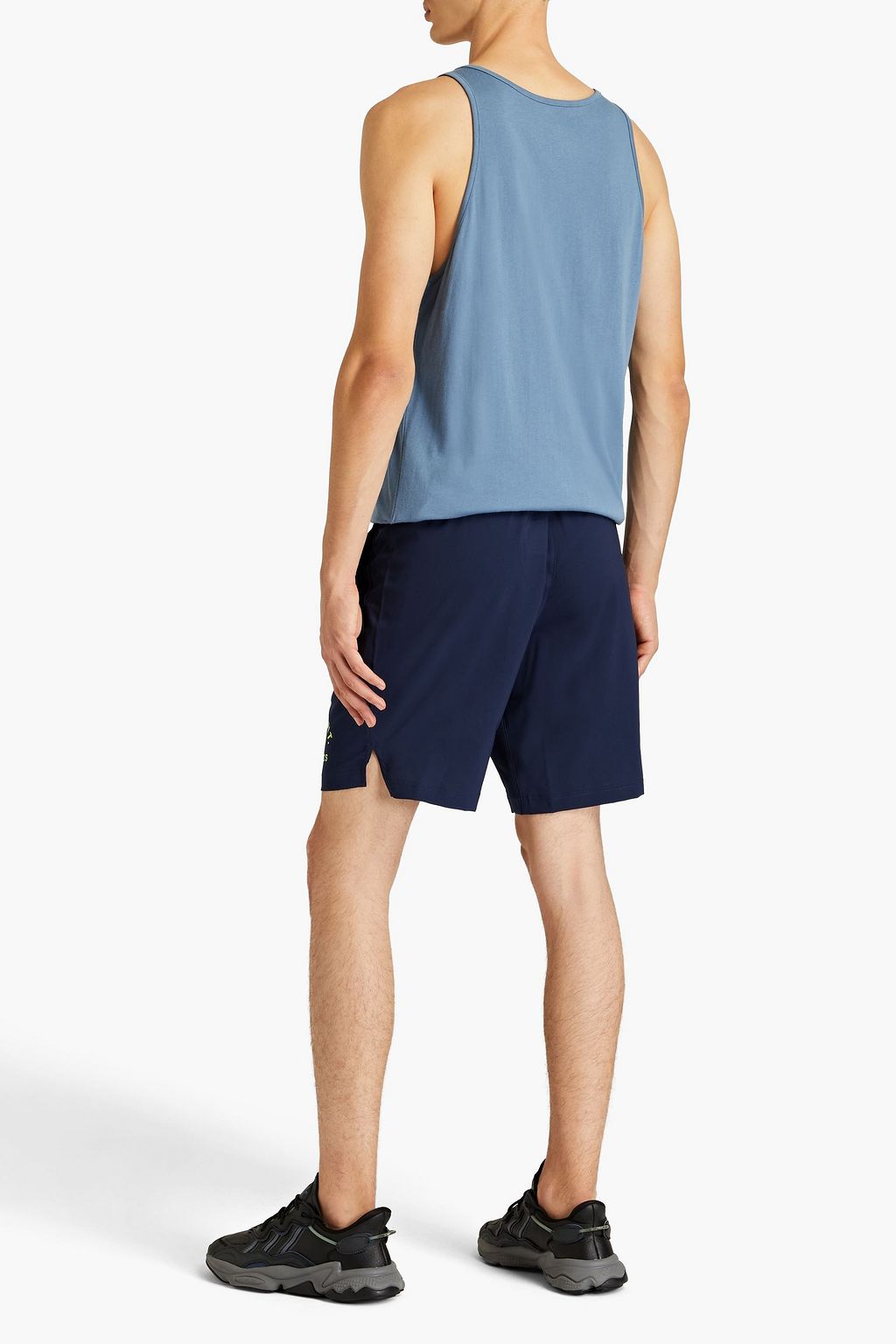 REEBOK Printed recycled jersey shorts