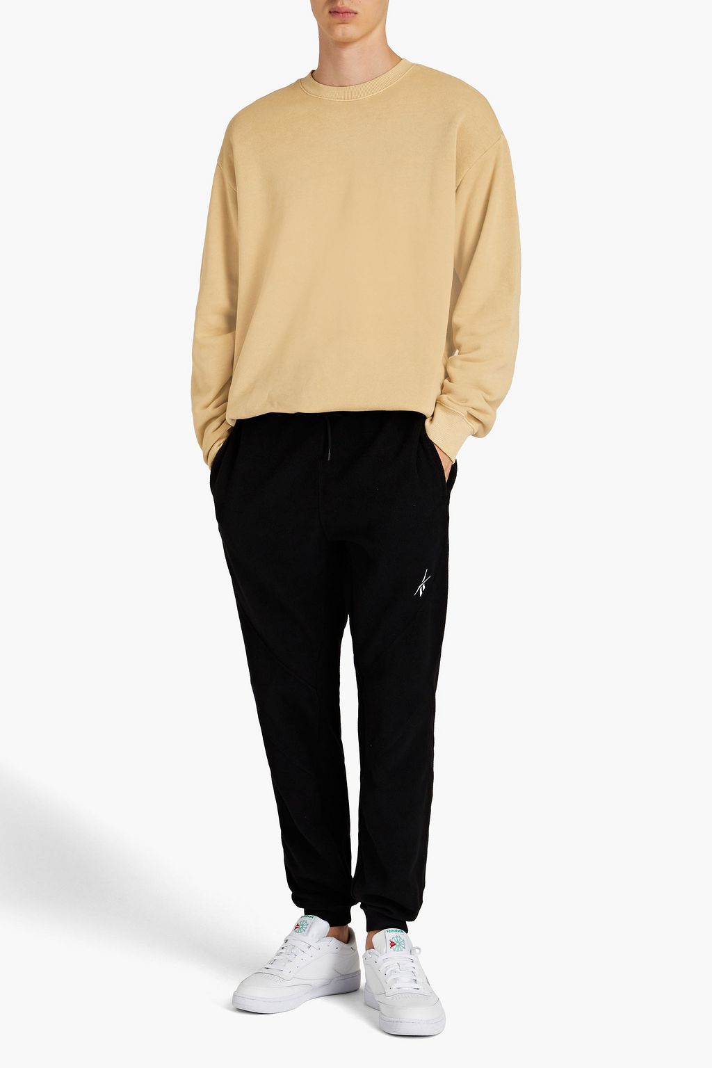 REEBOK Meliertes Sweatshirt aus Bio-Baumwollfrottee