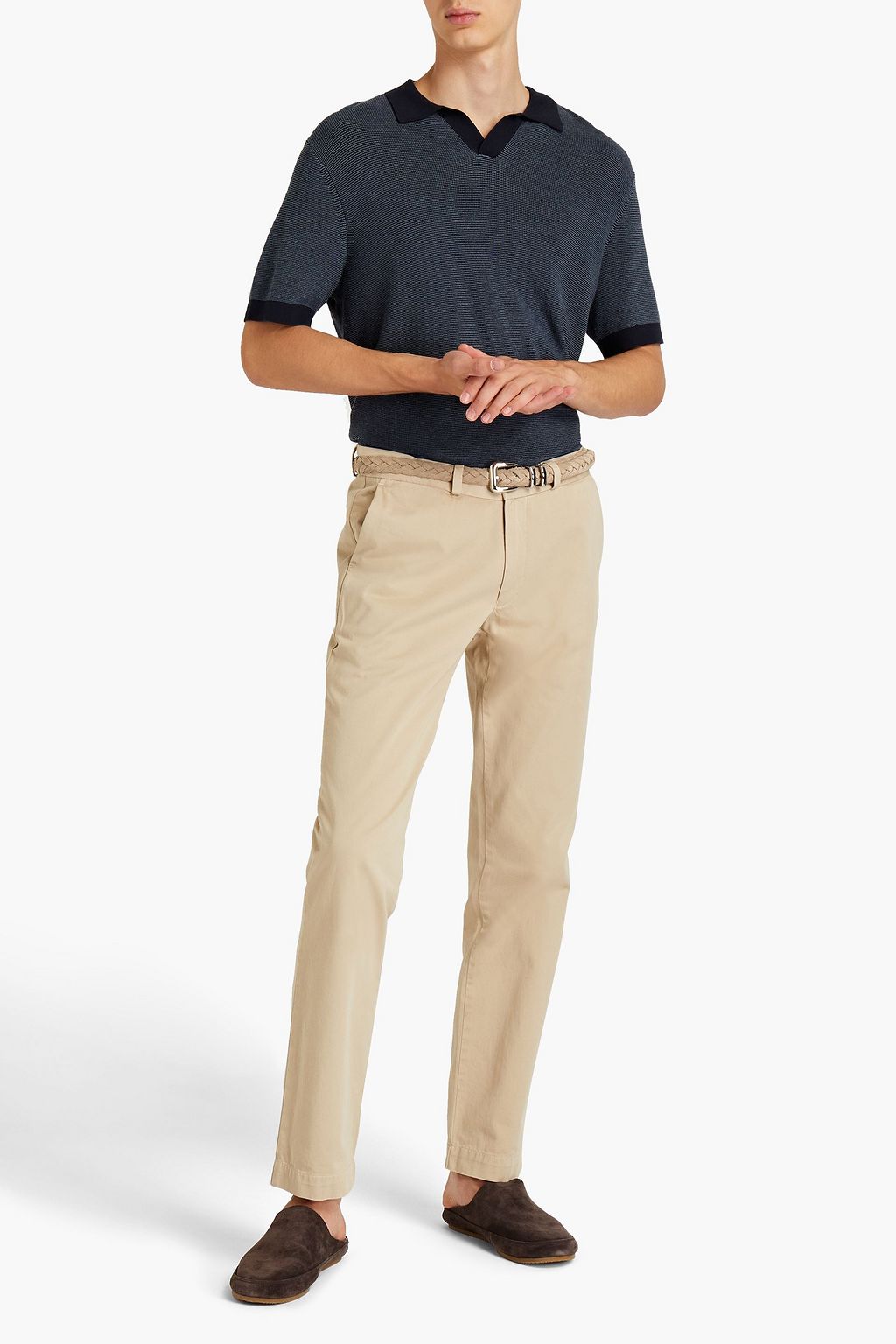 SUNSPEL Cotton-twill chinos