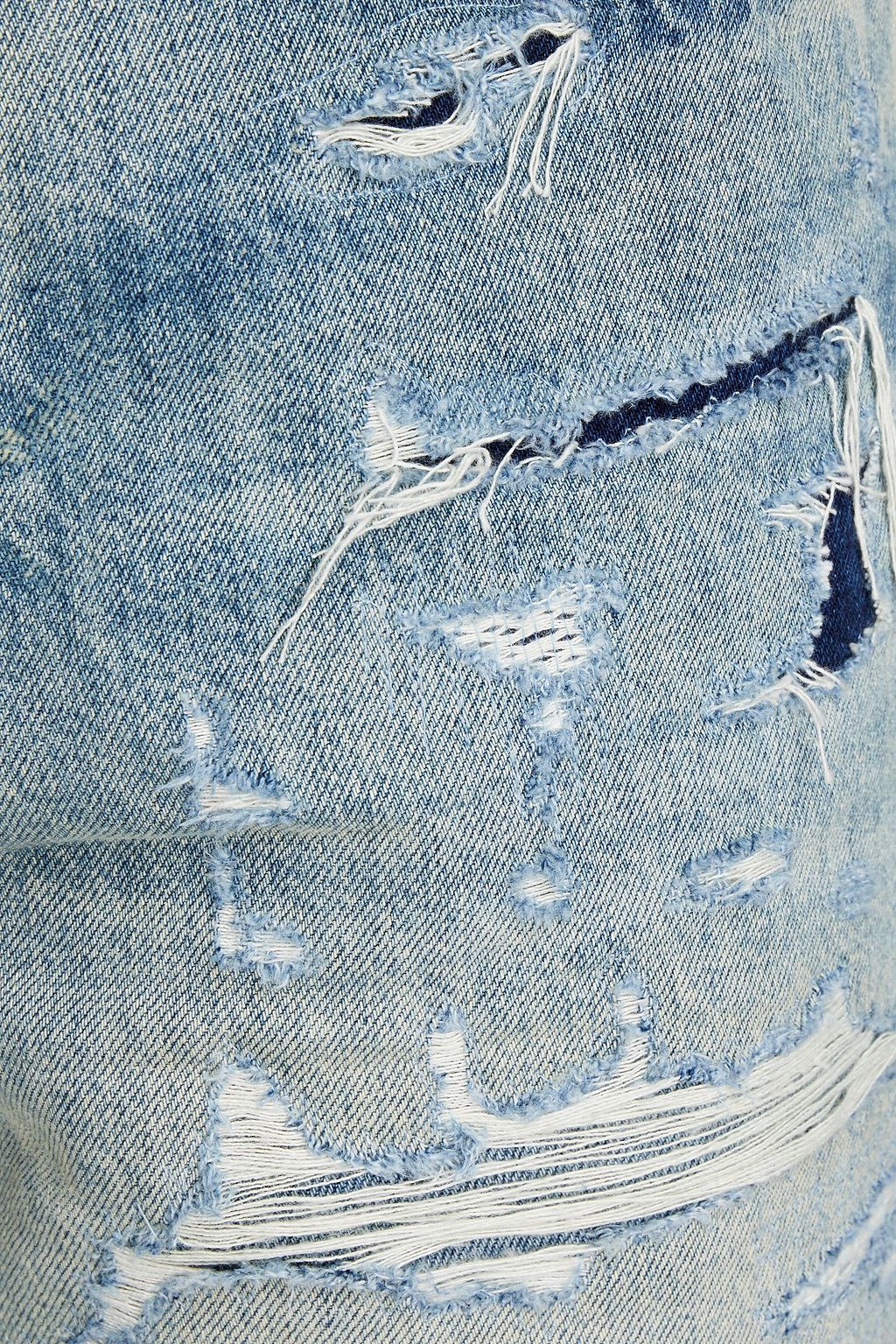 AMIRI Straight-fit distressed whiskered denim jeans