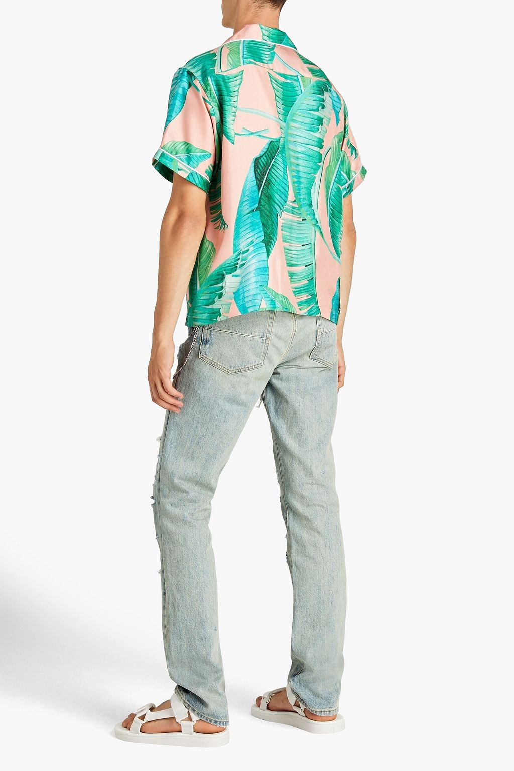 AMIRI Straight-fit distressed whiskered denim jeans