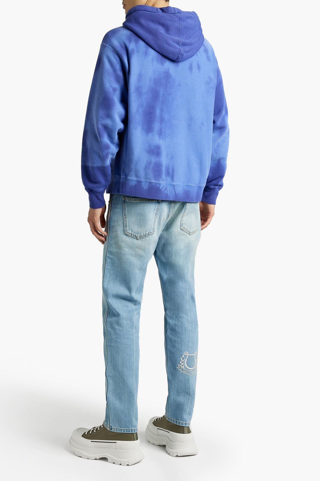 GUCCI Printed French cotton-terry hoodie