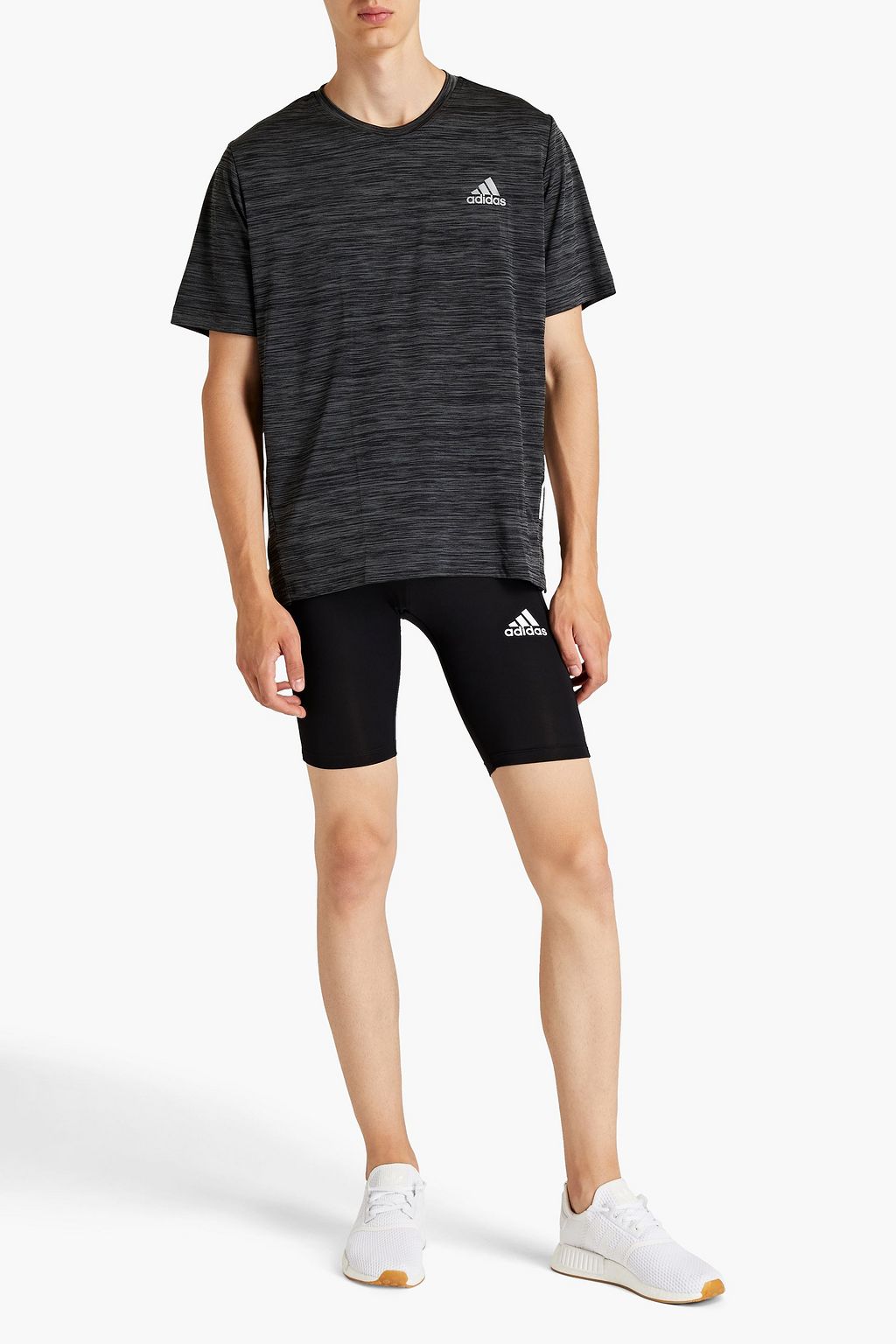 ADIDAS Meliertes T-Shirt aus recyceltem Stretch-Jersey