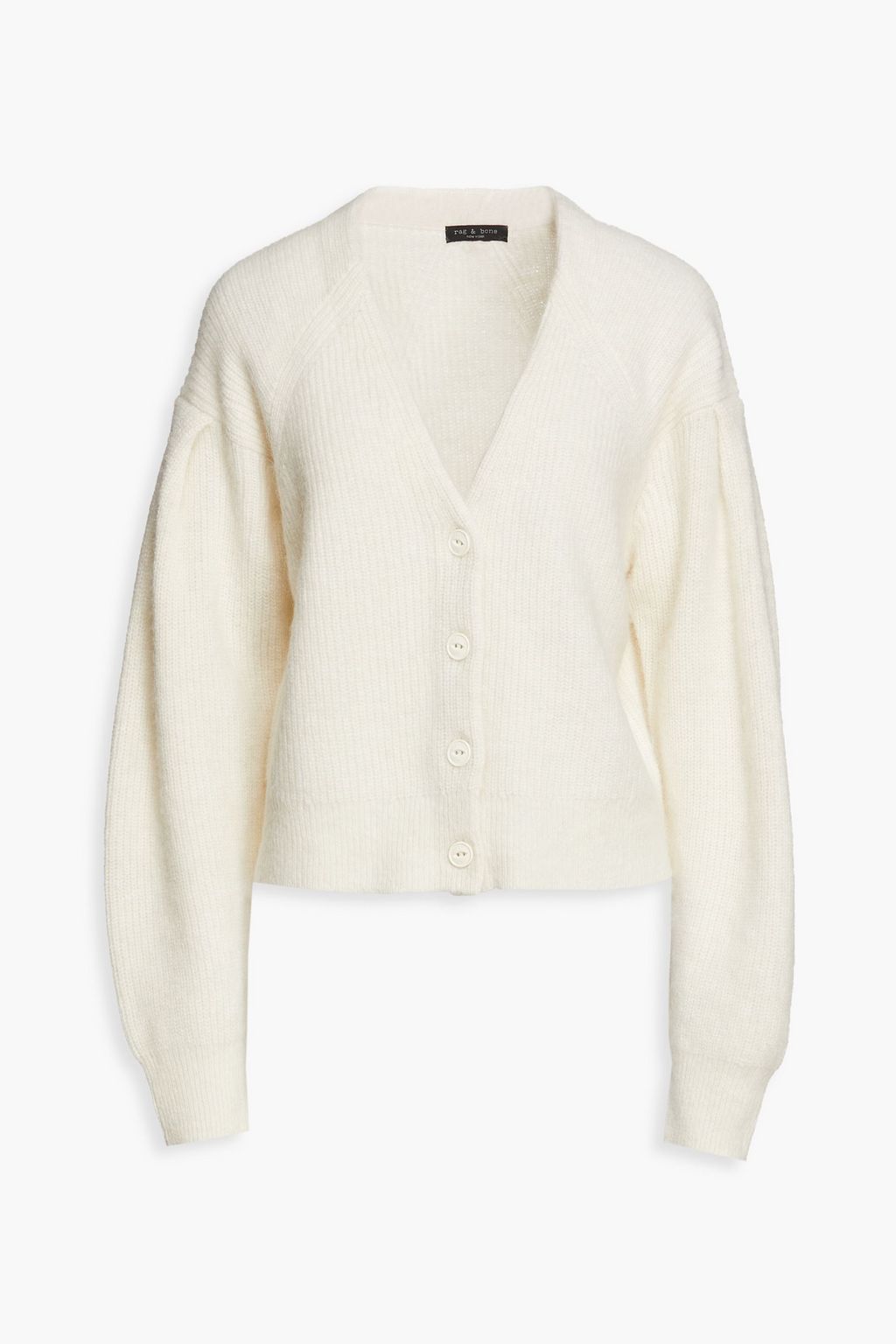 RAG & BONE Liana ribbed merino wool-blend cardigan | THE OUTNET