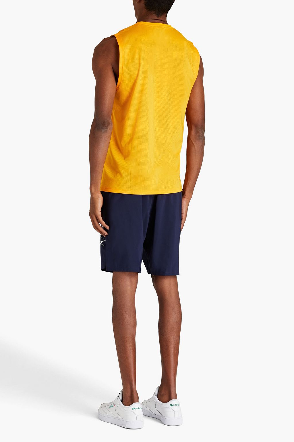 REEBOK Bedrucktes Tanktop aus Stretch-Jersey mit Mesh-Einsatz