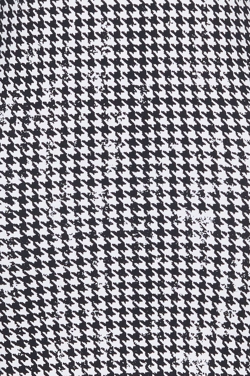 MONROW Houndstooth stretch-cotton jersey midi dress