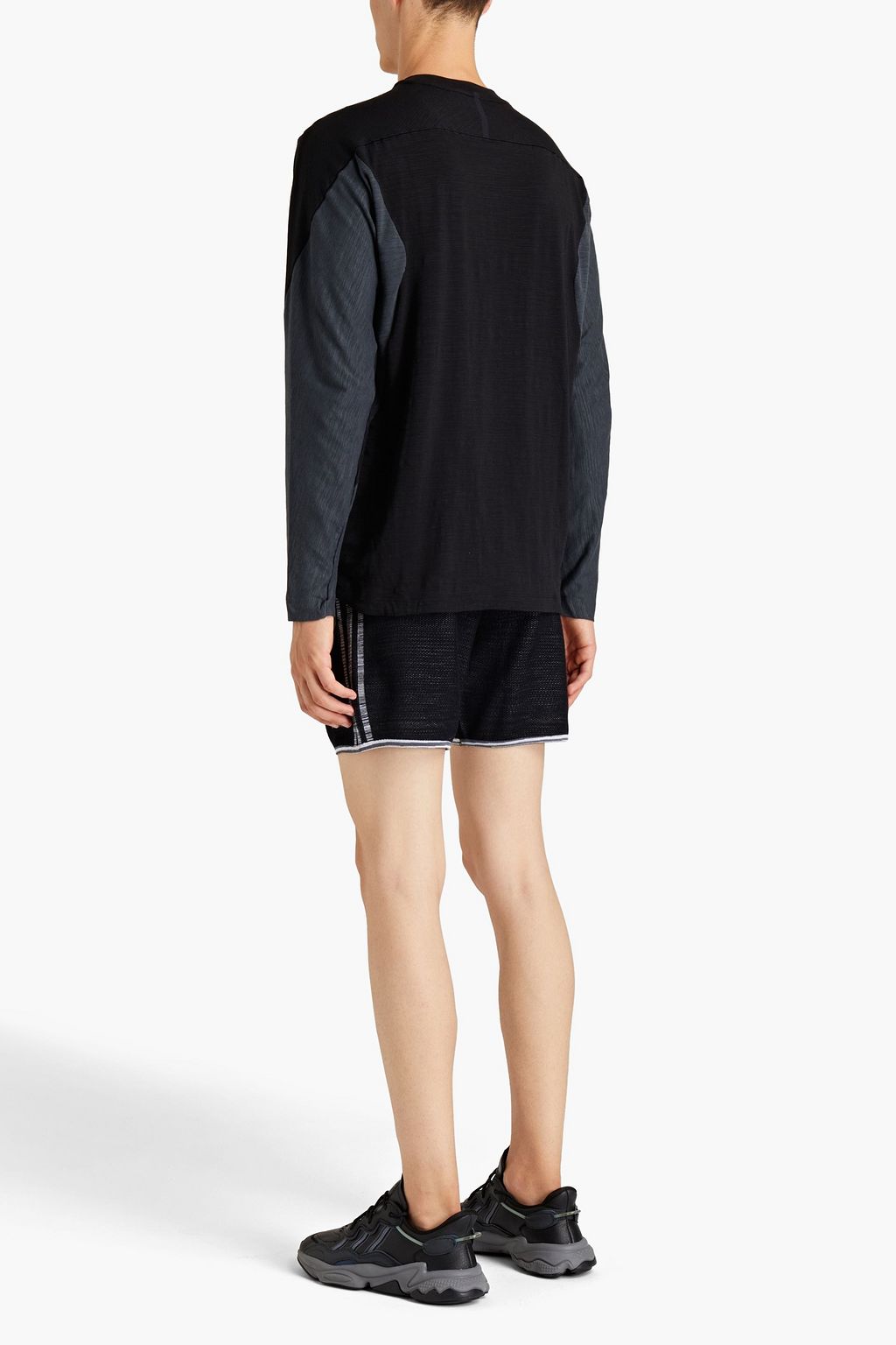 ADIDAS Zweifarbiges T-Shirt aus Jersey mit Flammgarneffekt