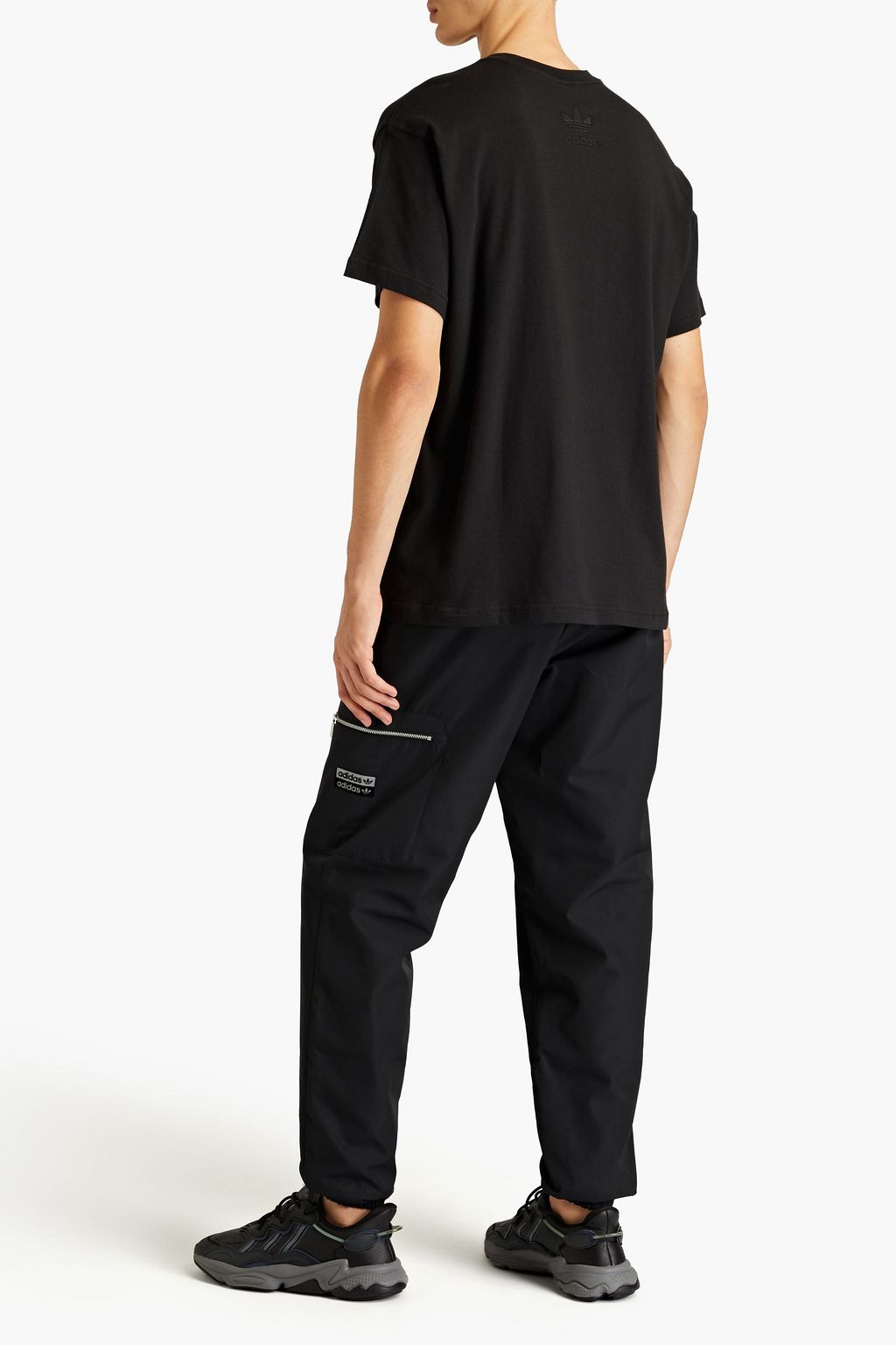ADIDAS ORIGINALS Logo-embroidered cotton-jersey T-shirt