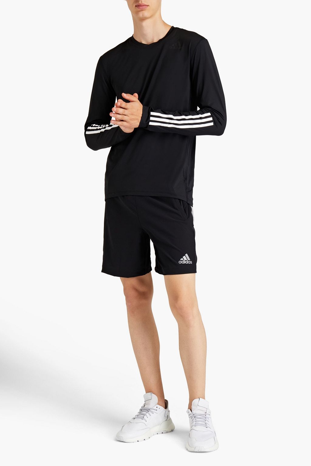ADIDAS Bedrucktes T-Shirt aus Jersey mit Mesh-Einsatz