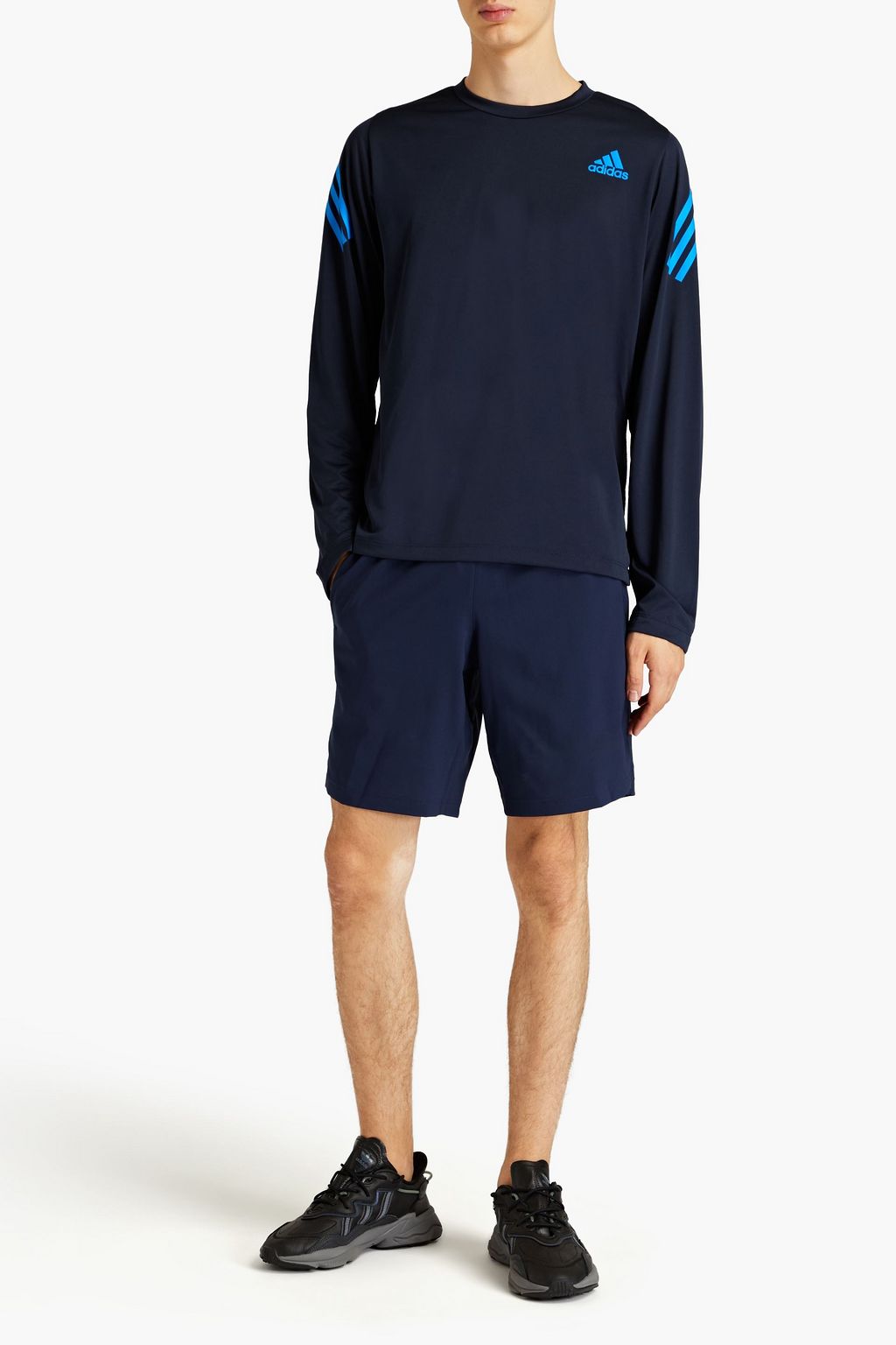 ADIDAS Bedrucktes T-Shirt aus recyceltem Stretch-Jersey mit Mesh-Einsatz