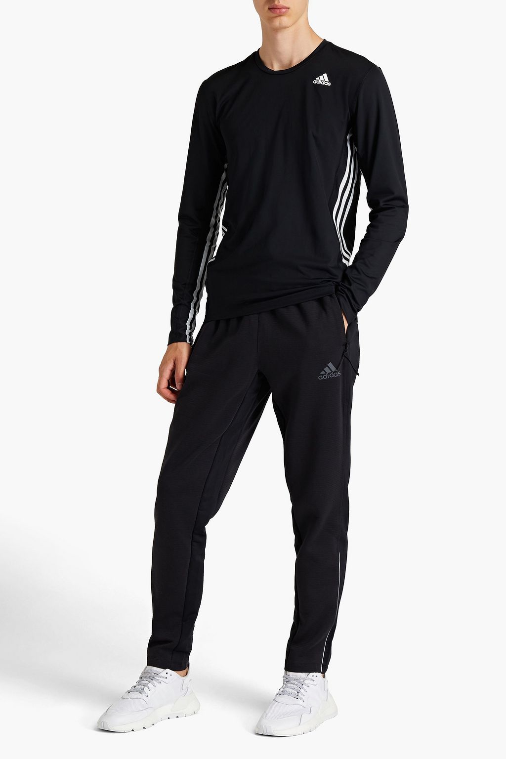 ADIDAS T-Shirt aus Stretch-Jersey mit Logoprint