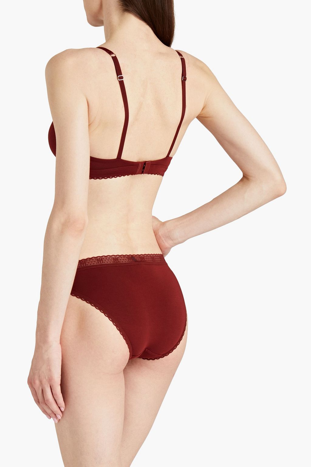 MAISON LEJABY La Petite Lejaby scalloped stretch-modal briefs