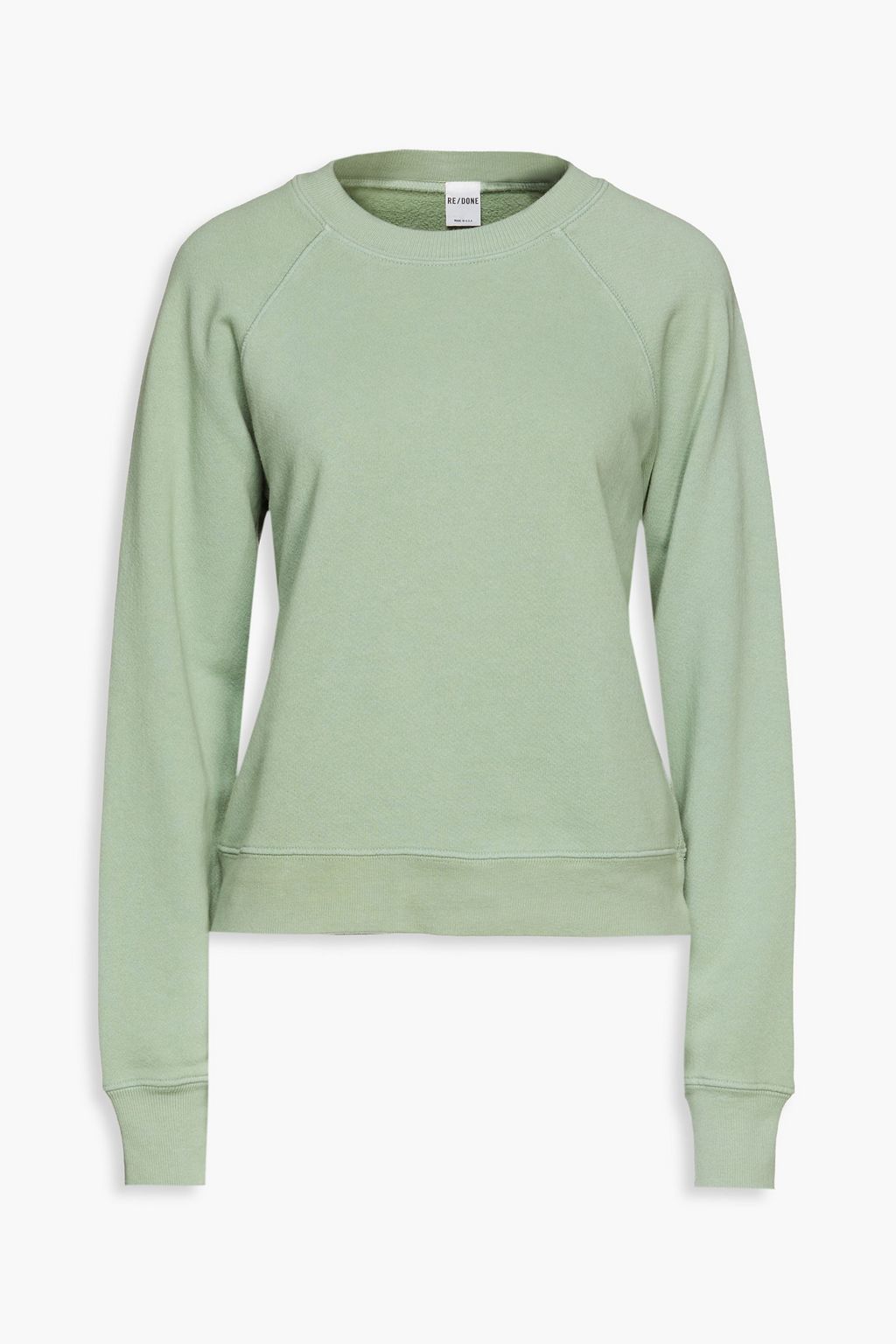 RE/DONE French cotton-terry sweatshirt | Sale up to 70% off | THE OUTNET