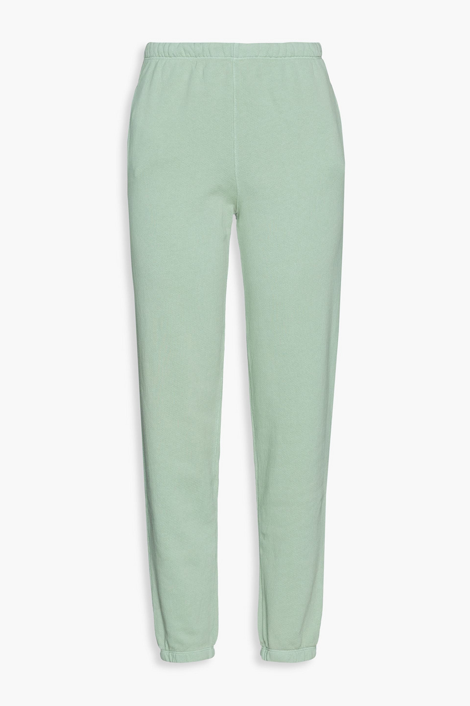 re/done - french cotton-terry track pants - green - s
