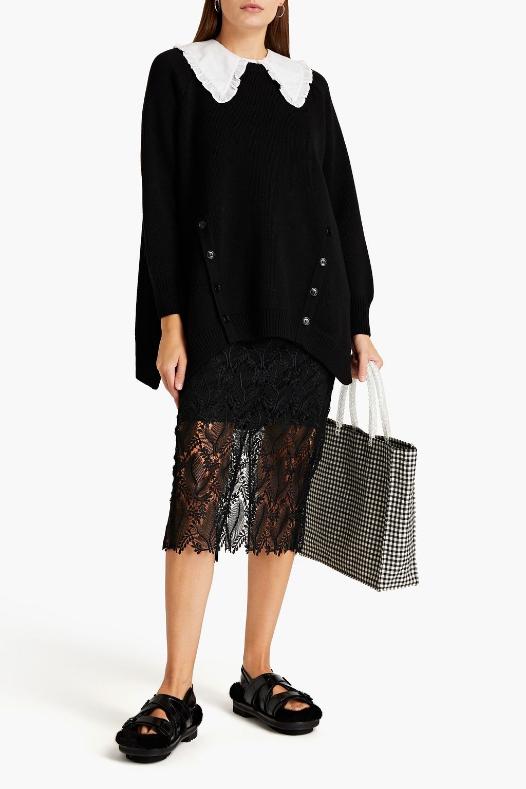 ナチュラ 【Simone Rocha】BLACK ダブル ジャケットUK6 2018AW - 通販 