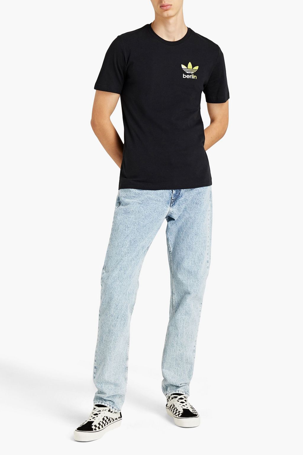ADIDAS ORIGINALS Printed cotton-jersey T-shirt