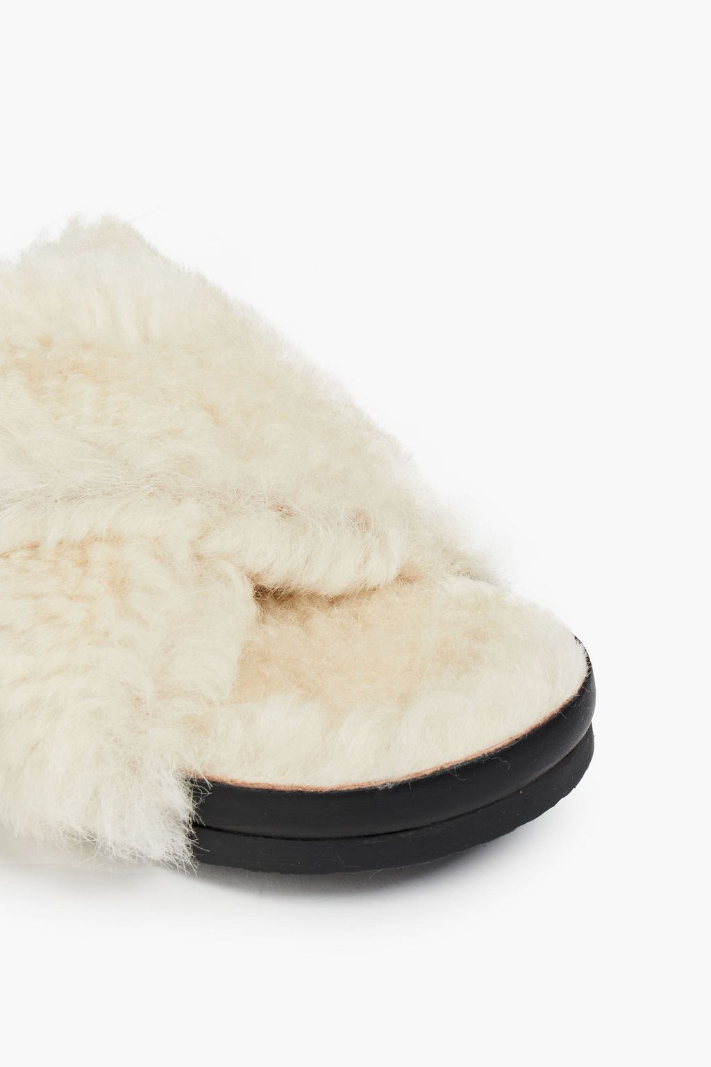 IRO Zephyr shearling slides