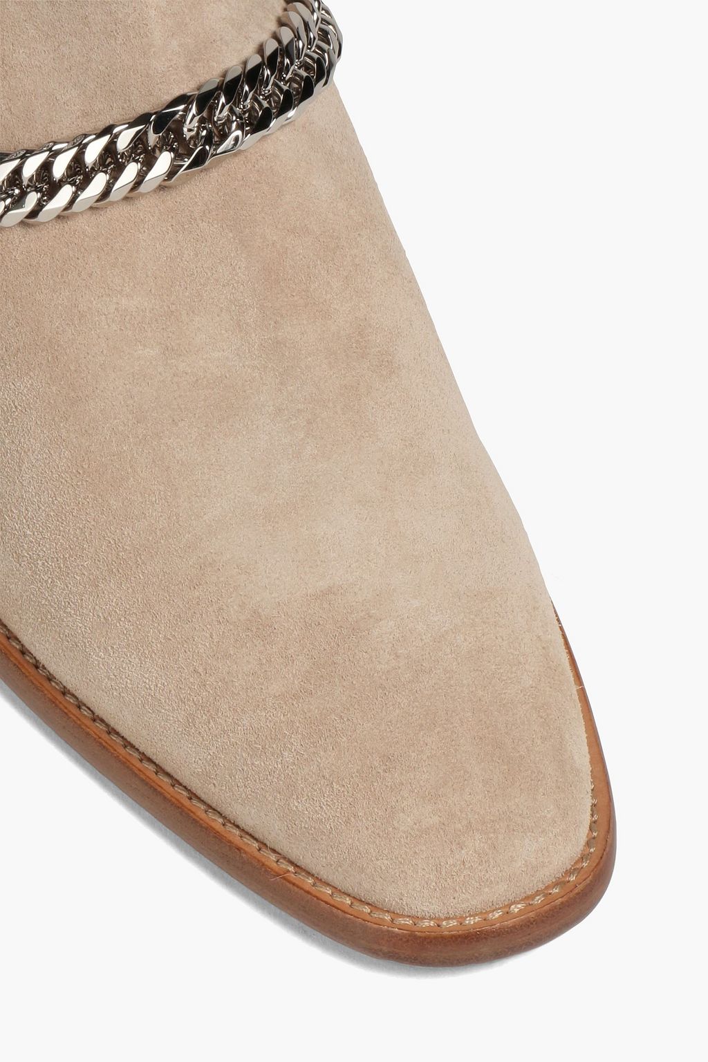 AMIRI Chain-trimmed suede ankle boots