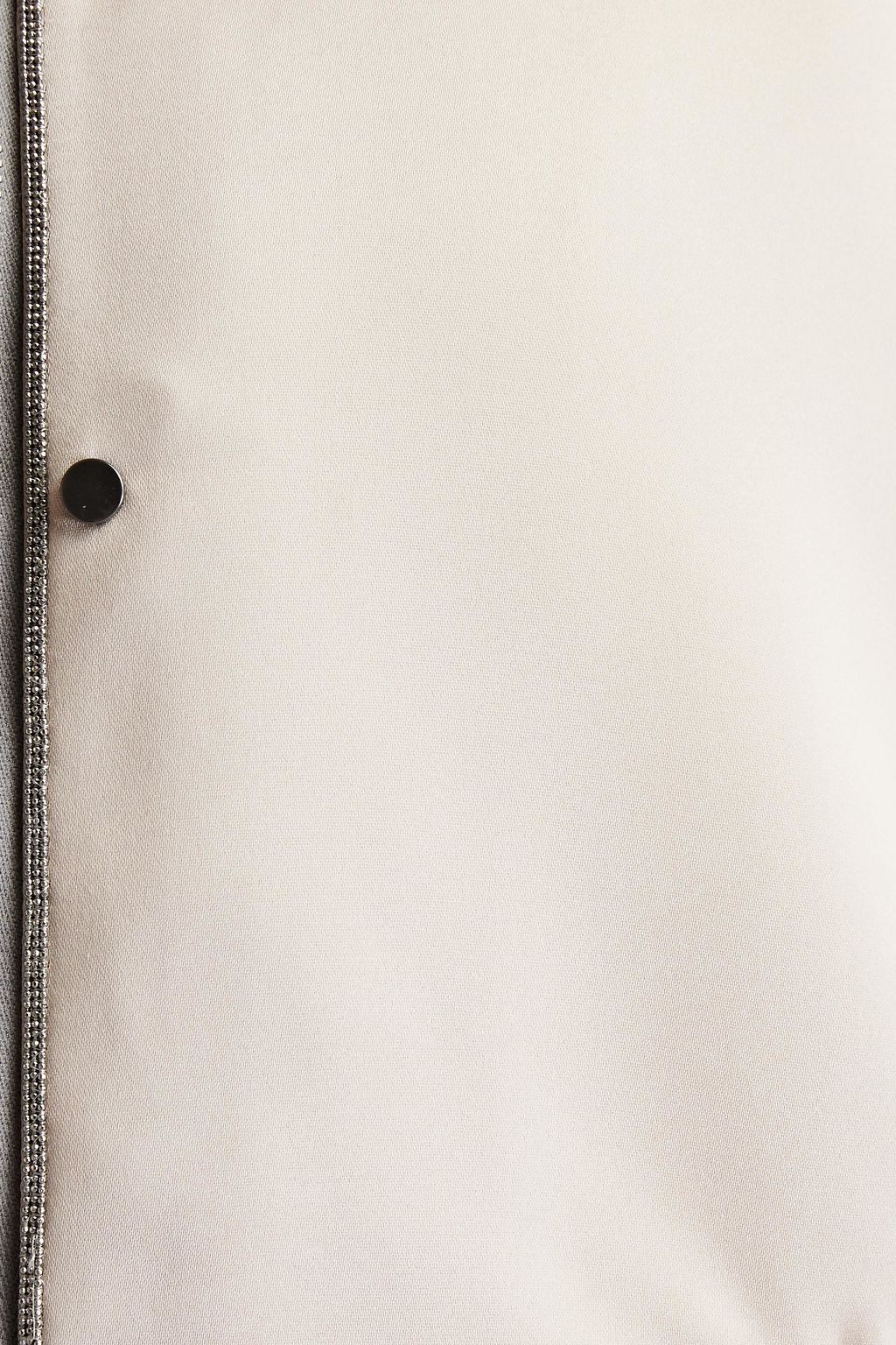 BRUNELLO CUCINELLI Oversized-Kapuzenjacke aus Satin mit Zierperlen