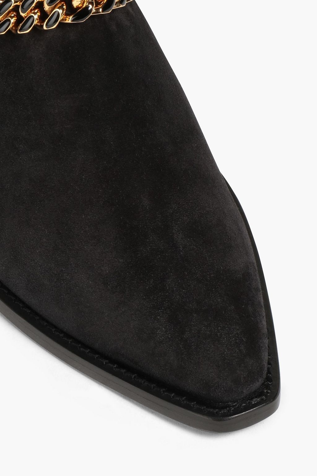 AMIRI Jodhpur chain-trimmed suede ankle boots