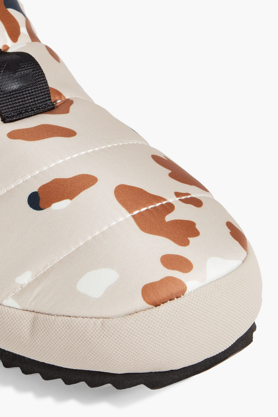Holden Quilted Camouflage-print Shell And Stretch-knit Slippers In Ecru