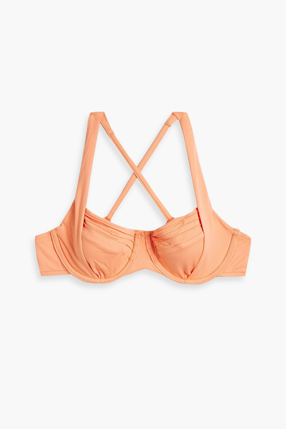 Seafolly Underwired Bikini Top In Orange