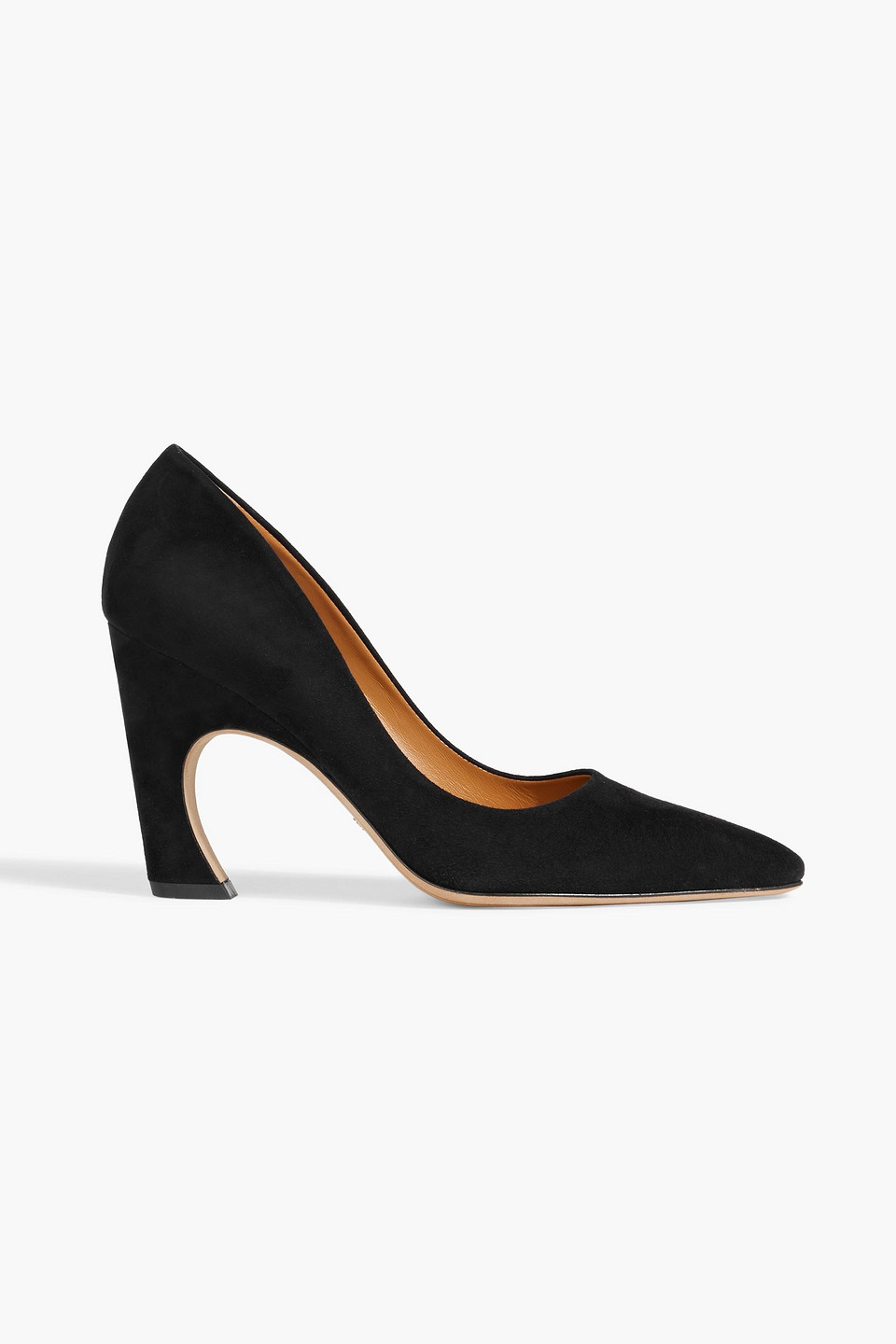 Chloé 95mm Pointed-toe Leather Pumps In Black