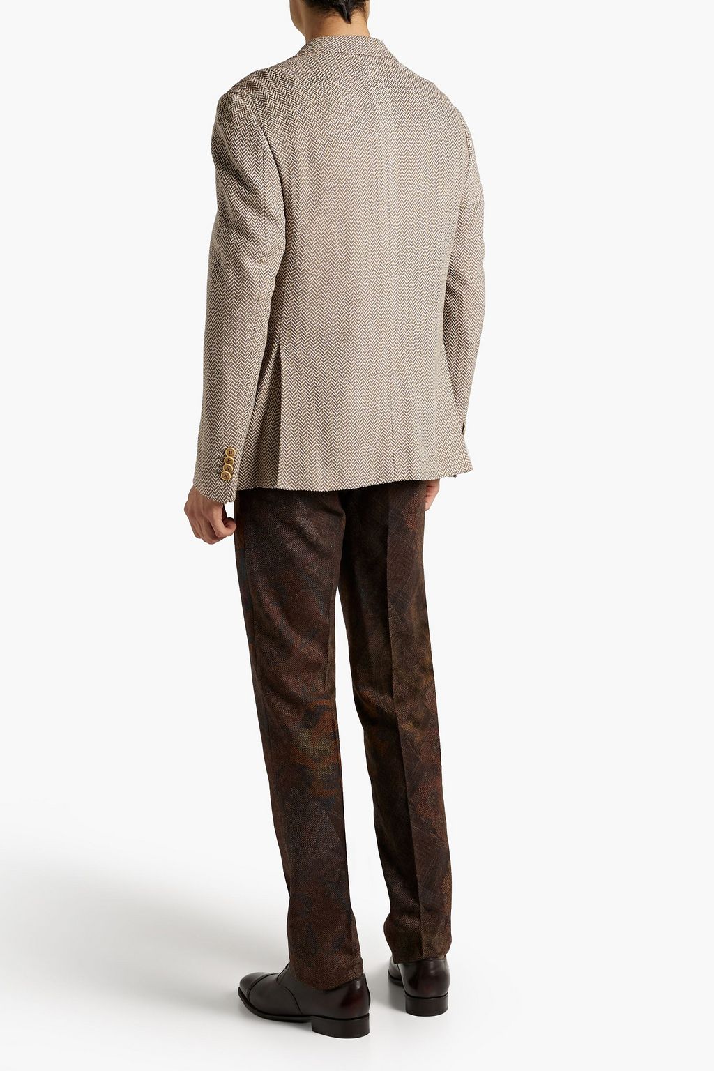 ETRO Herringbone silk blazer