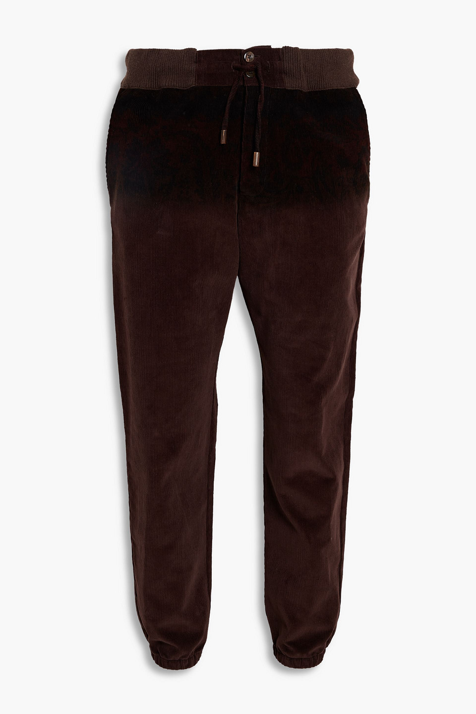 Cotton-blend corduroy drawstring pants