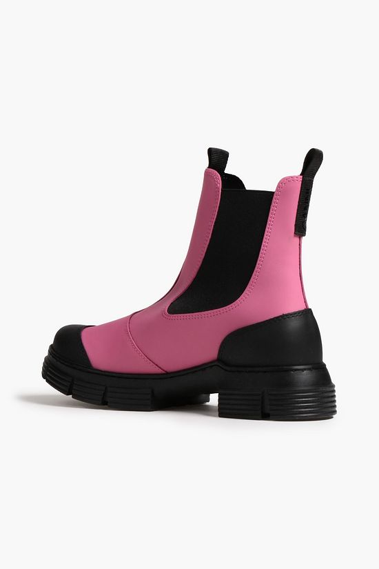 ganni rubber ankle boots