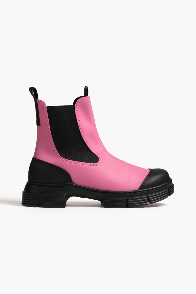 Ganni Rubber Chelsea boots
