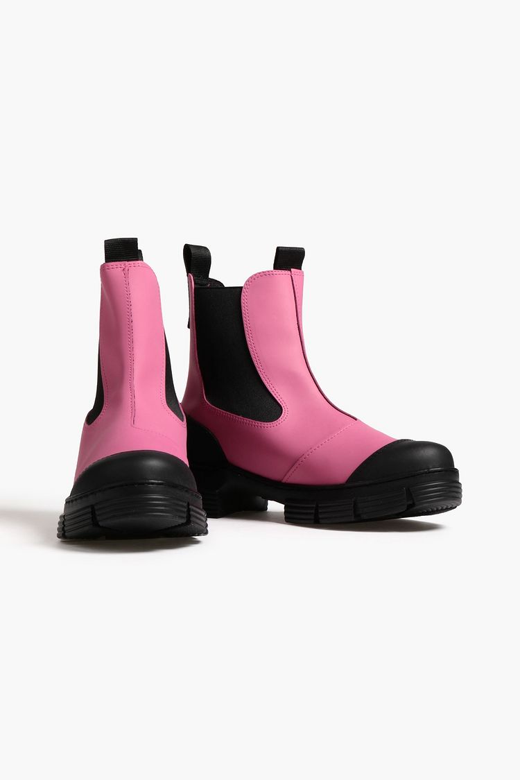 GANNI Rubber Chelsea boots THE
