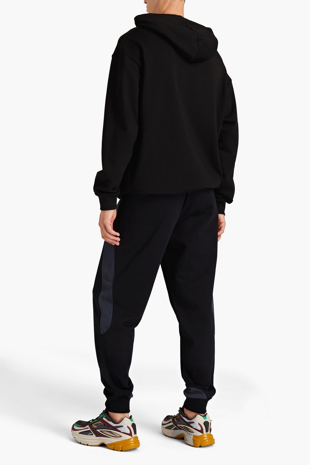 HELMUT LANG Logo-appliquéd French cotton-terry sweatpants