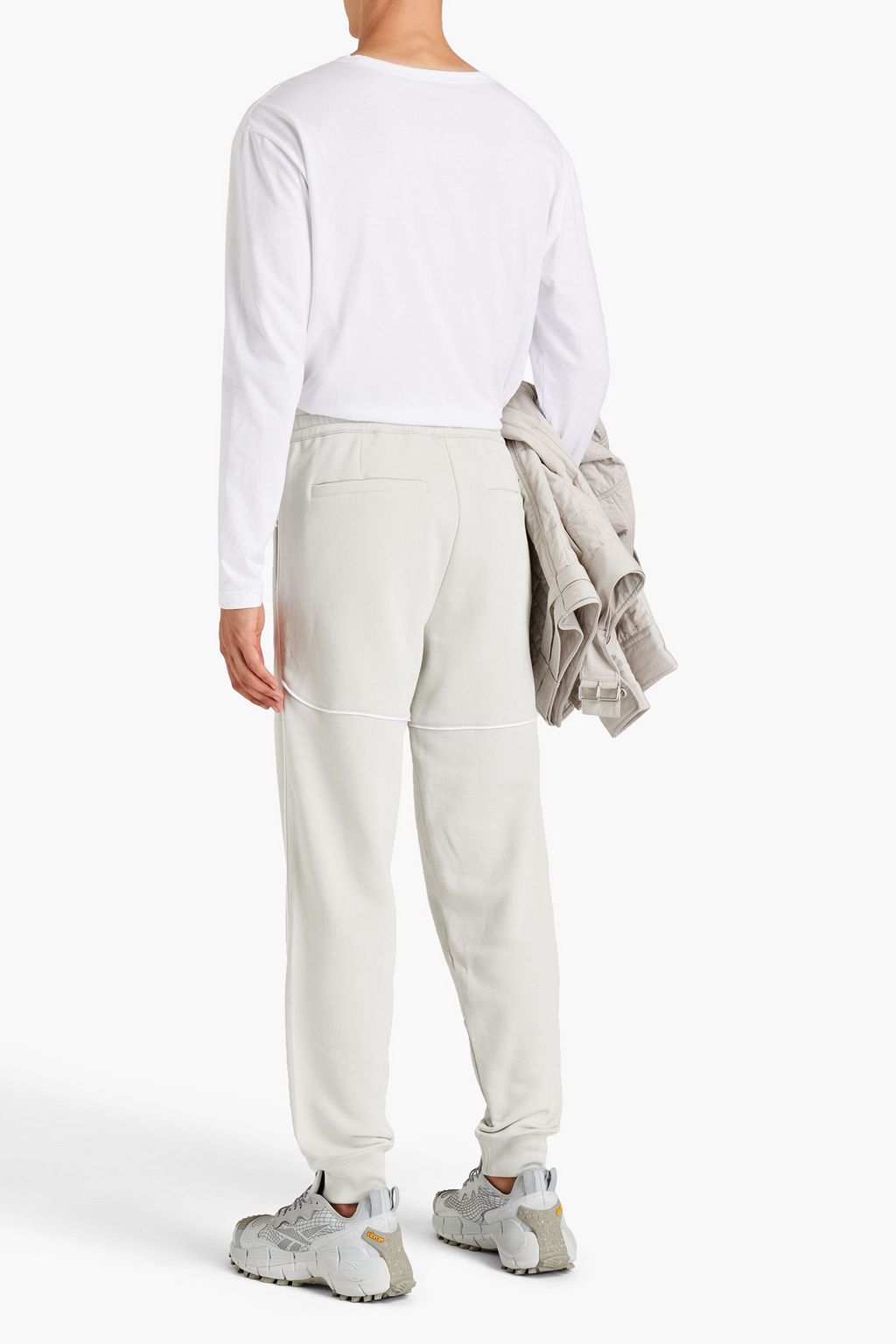 HELMUT LANG Logo-print French cotton-terry sweatpants