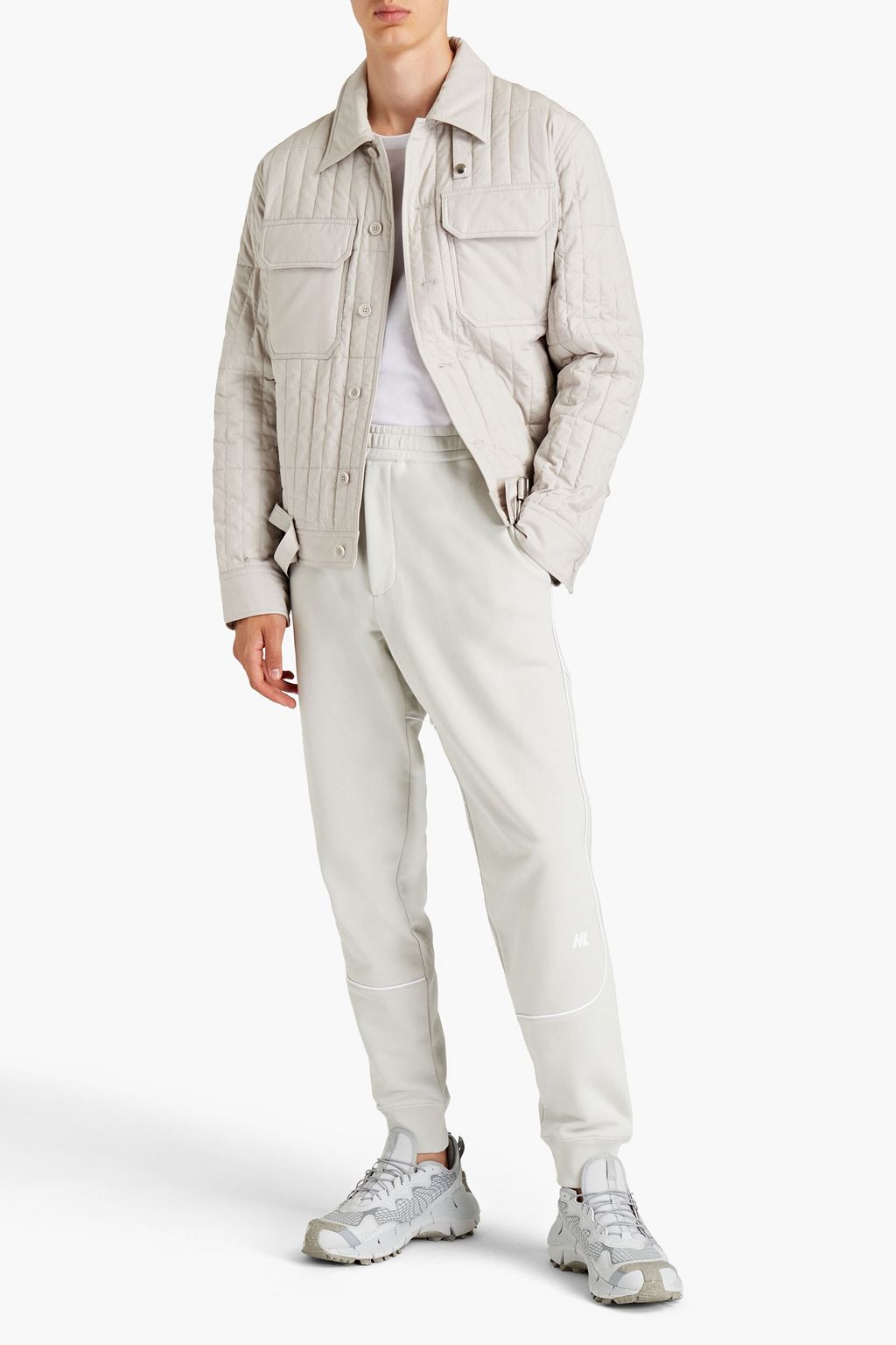 HELMUT LANG Logo-print French cotton-terry sweatpants