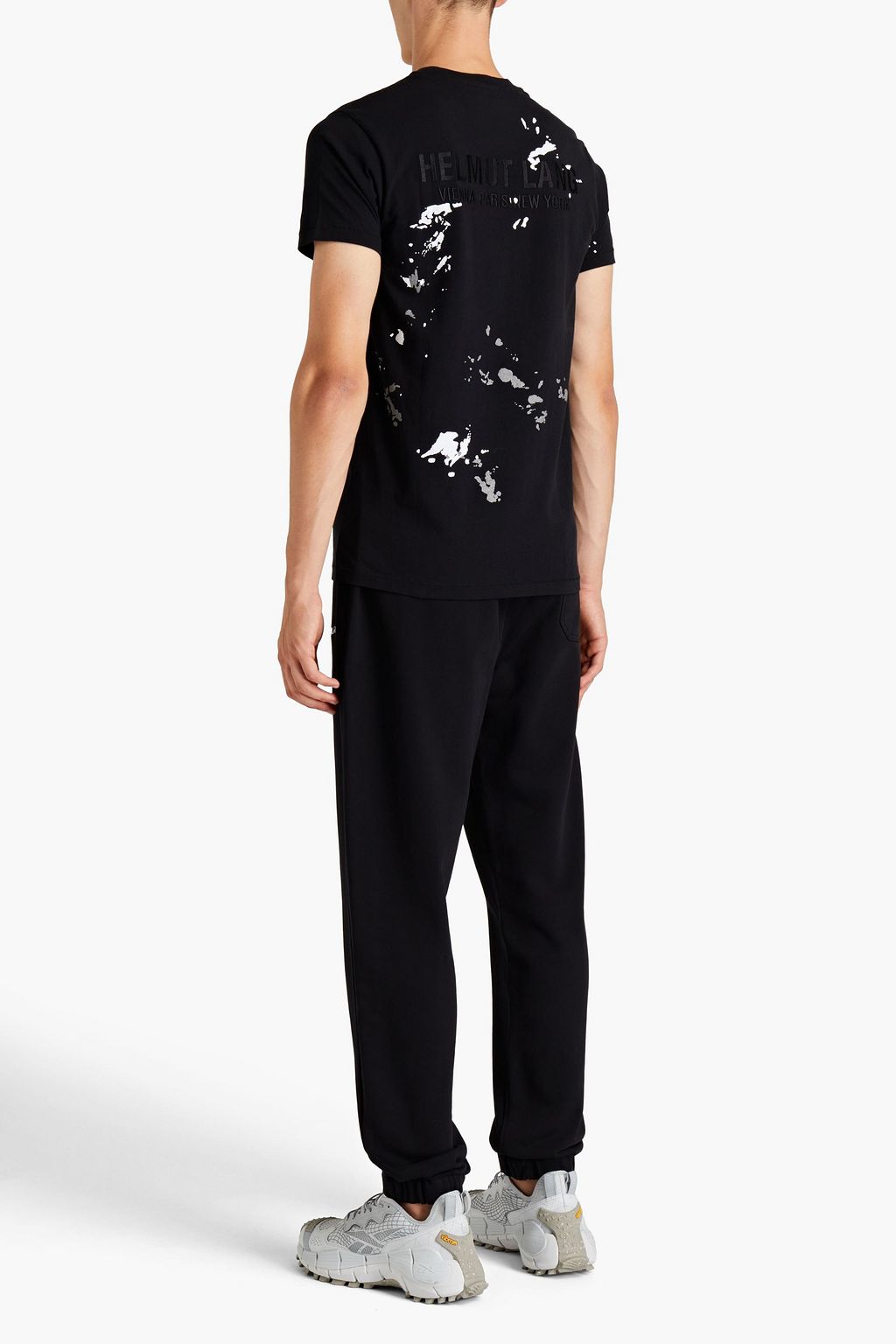HELMUT LANG Logo-embroidered French cotton-terry sweatpants