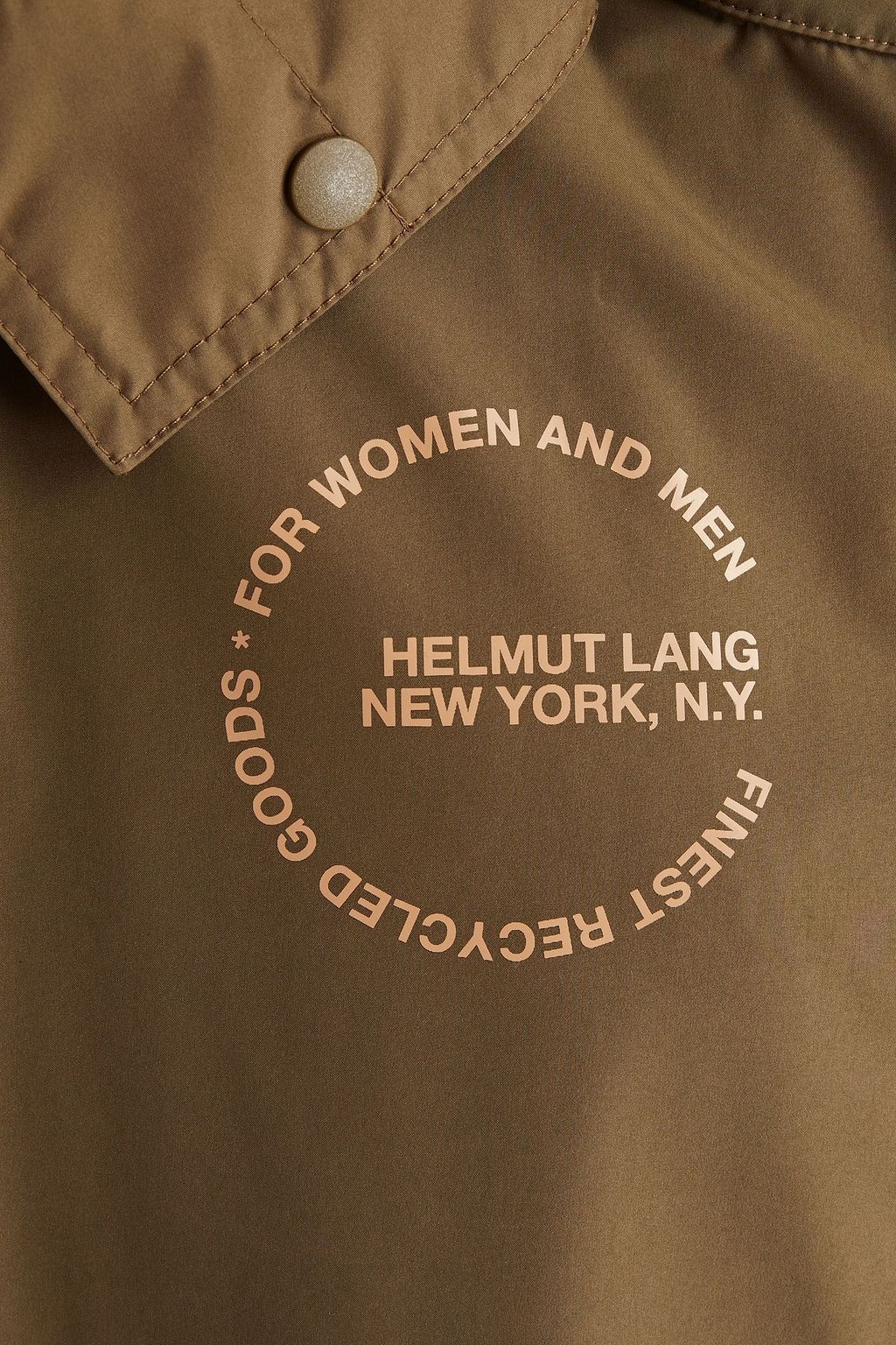 HELMUT LANG Printed shell hooded raincoat