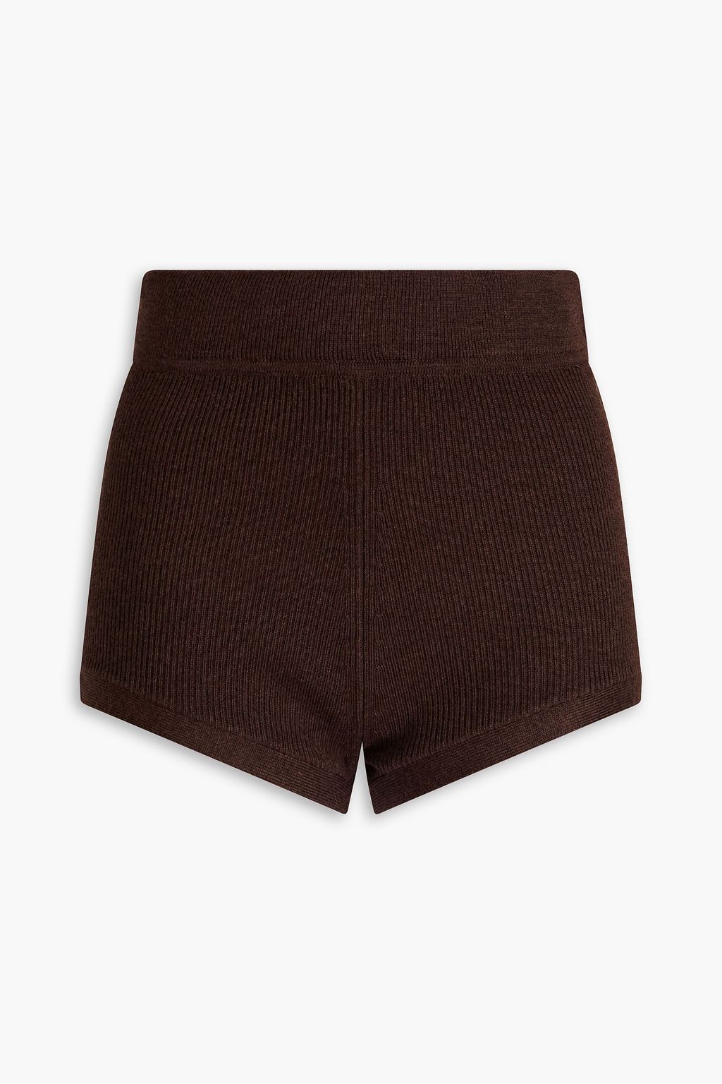 Selah ribbed wool-blend shorts