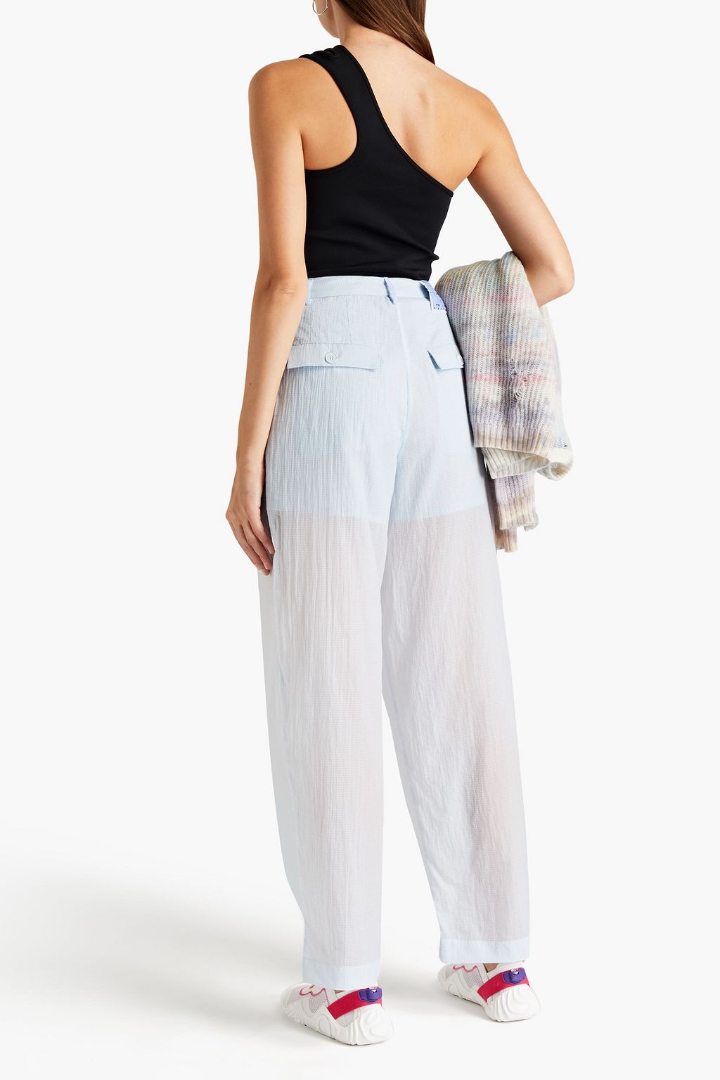 MCQ ALEXANDER MCQUEEN Pleated ripstop straight-leg pants