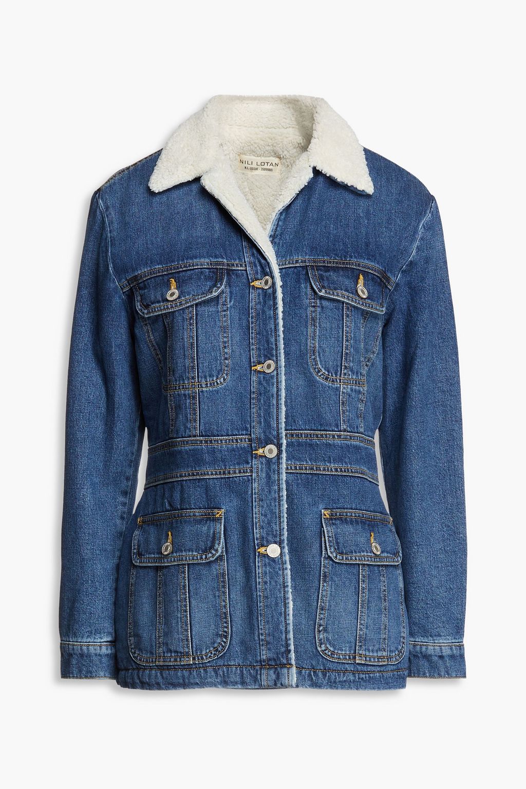 shearling denim jacket