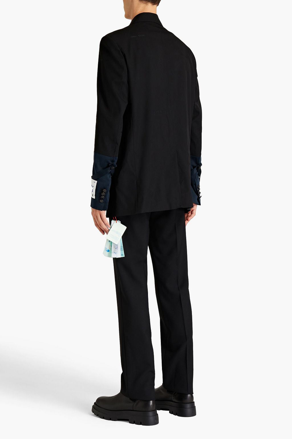 OFF-WHITE™ Blazer aus Twill aus einer Wollmischung mit Logoapplikation