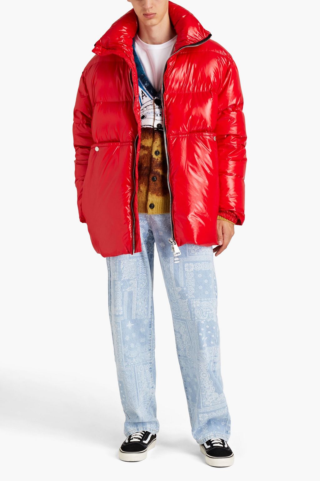 KHRISJOY Oversized quilted shell down jacket