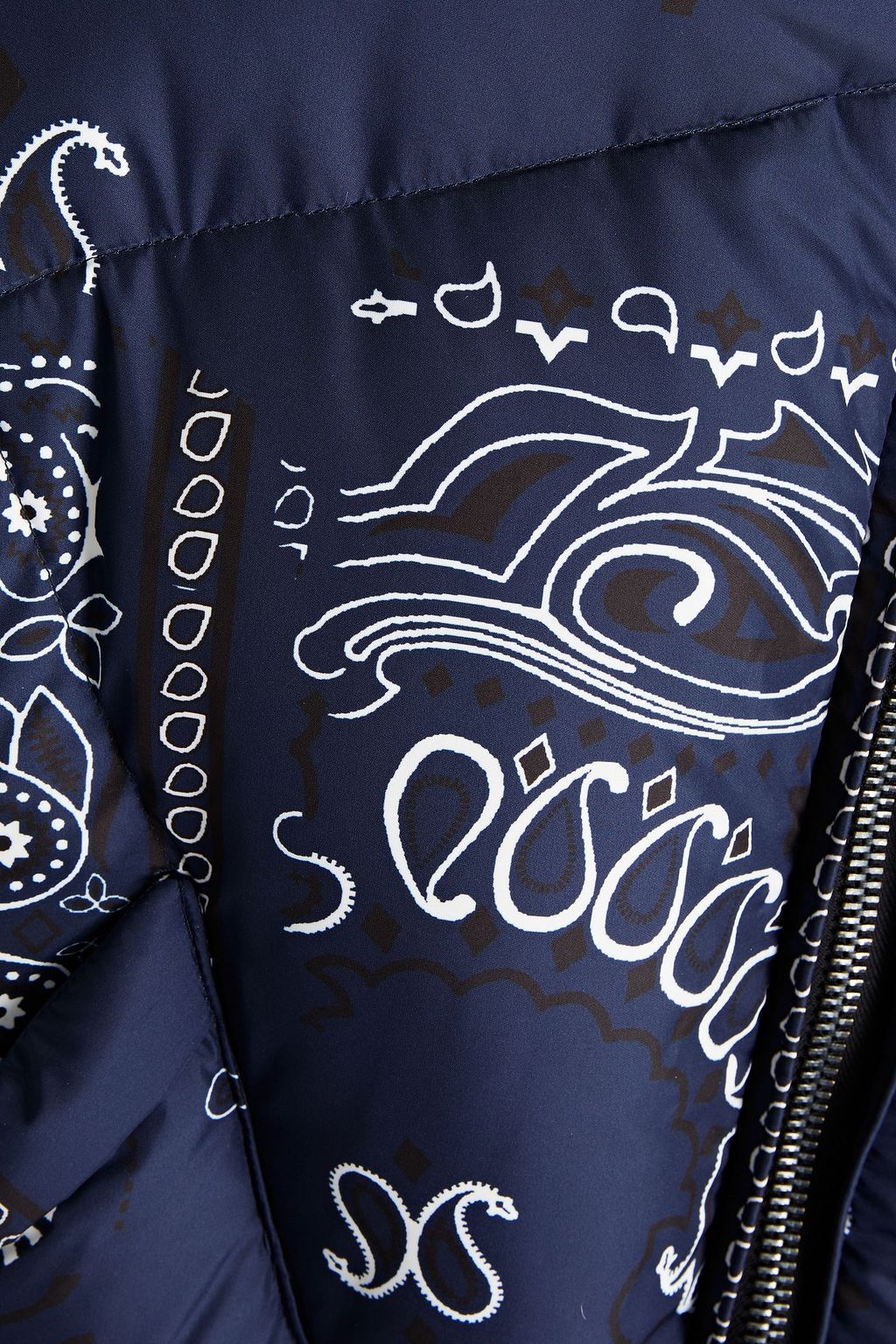 KHRISJOY Oversized quilted paisley-print shell hooded down jacket