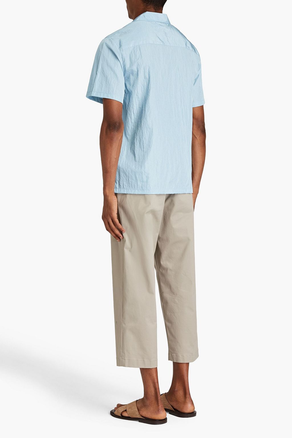 ONIA Crinkled taffeta shirt
