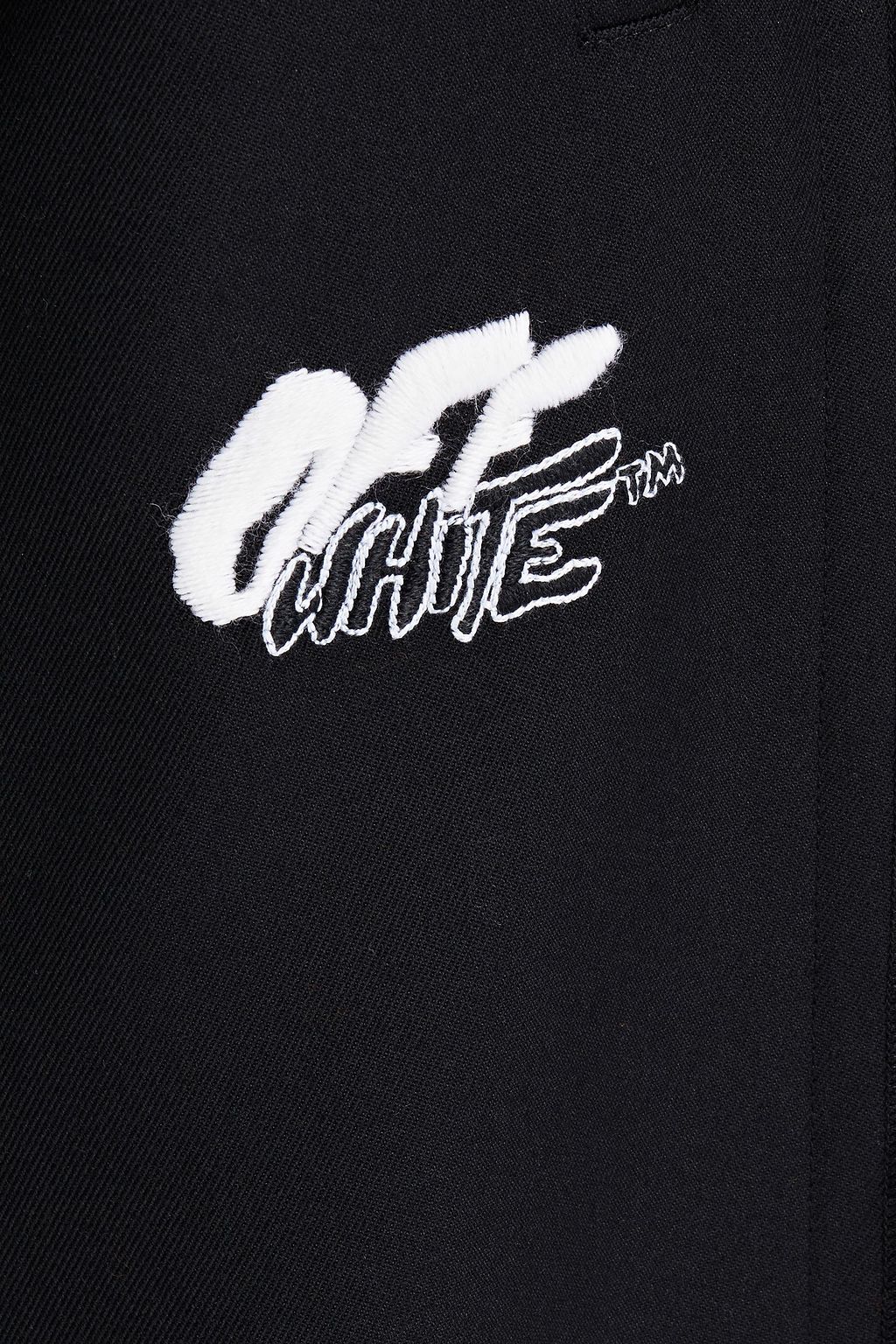OFF-WHITE™ Logo-embroidered twill pants