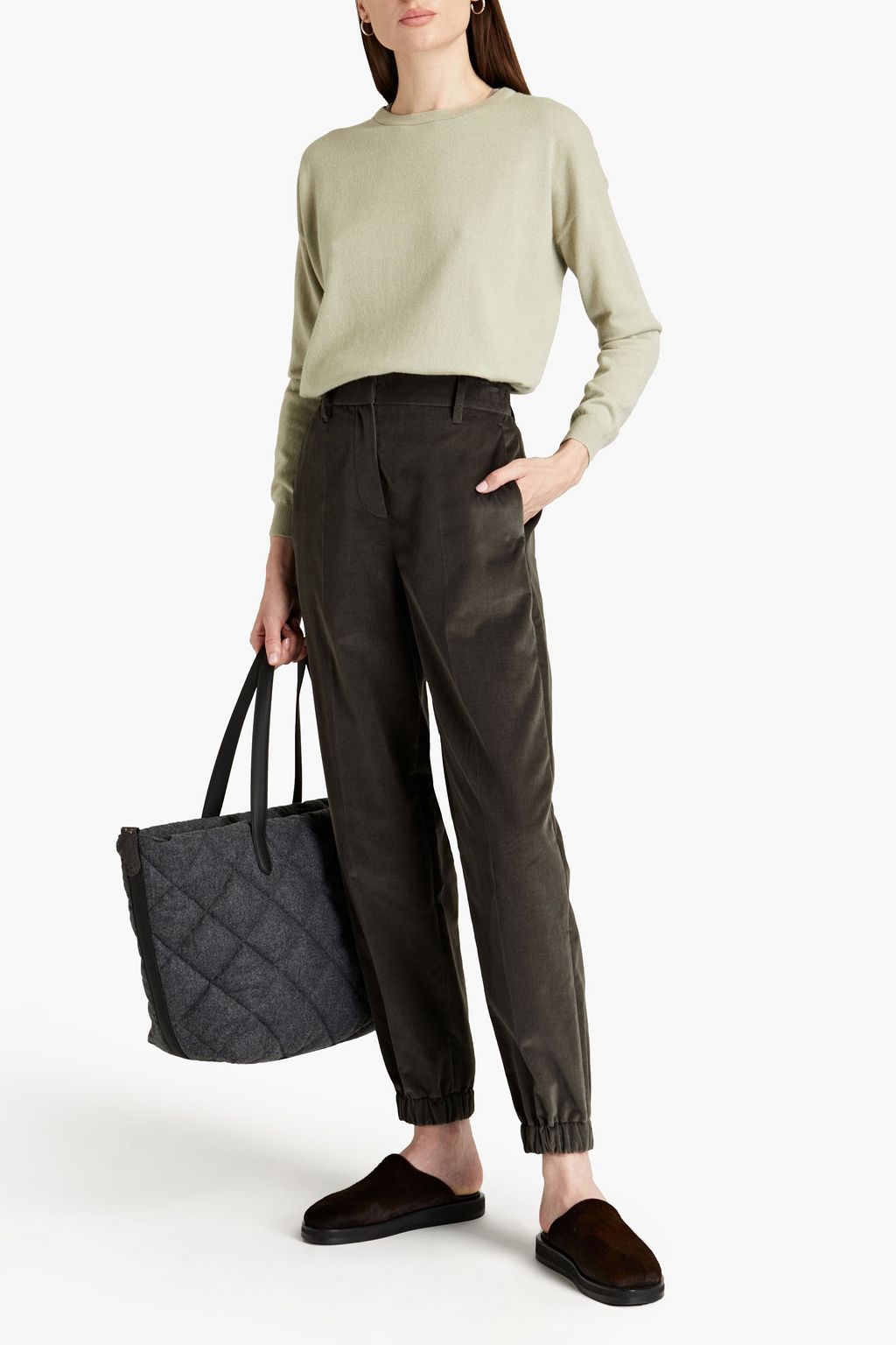 BRUNELLO CUCINELLI カシミヤ混 薄手 ニット トップス(50)セーター 店にて先行発売 BRUNELLO CUCINELLI カシミヤ混 薄手 ニット トップス(50) ニット/セーター