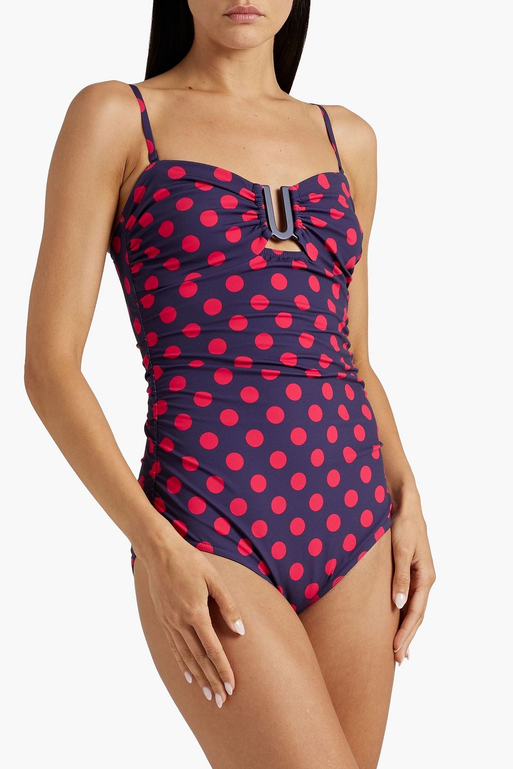 ZIMMERMANN Separates Sculpt Link Bandeau-Badeanzug mit Raffungen