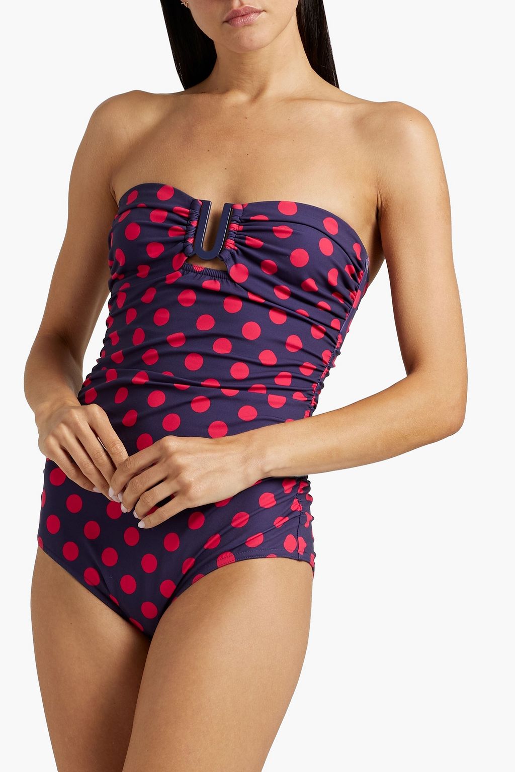 ZIMMERMANN Separates Sculpt Link Bandeau-Badeanzug mit Raffungen