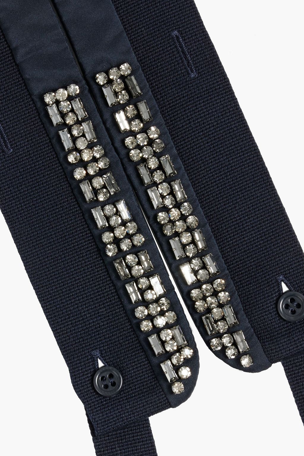 MAX MARA Crystal-embellished shell collar